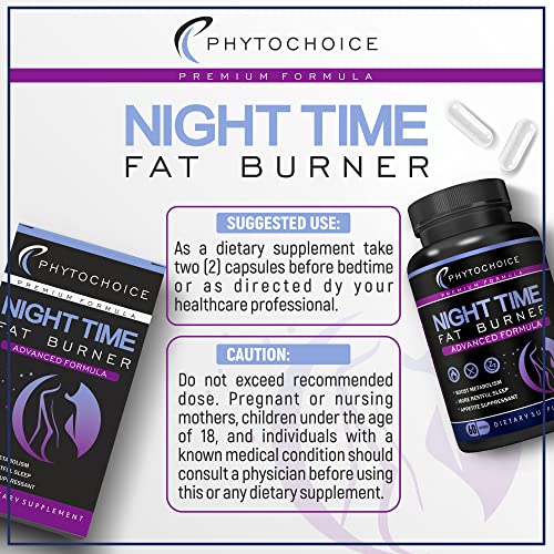 Night Time Weight Loss Pills for Women-Carb Blocker Appetite Suppressant with Melatonin-Fat Burner Diet Pills that Work Fast for Women-Nighttime Metabolism Booster-Overnight Fat Burning Pills-1 Pack