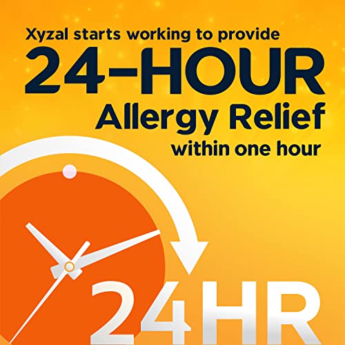 Xyzal Allergy Pills, 24-Hour Allergy Relief, 55-Count, Original Prescription Strength