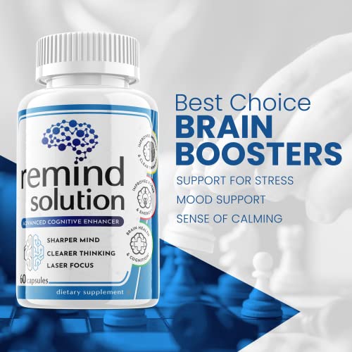 Remind Solution Advanced Nootropic Brain Supplement Pills (1 Pack)