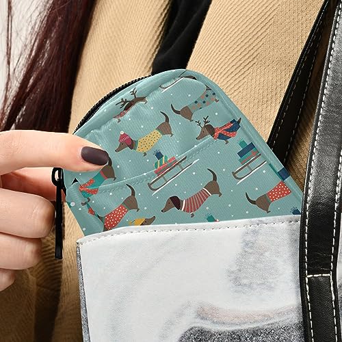 Dachshunds Dog Travel Pill Organizer Case Cute Medicine Organizer Travel Pillbox Portable Pill Container for Fish Oils Vitamin Holder Supplement Travel Gifts