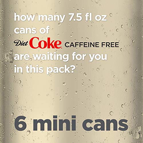 Diet Coke Caffeine Free Diet Coke, (6 Count of 7.5 Fl Oz Cans) 45 Fl Oz