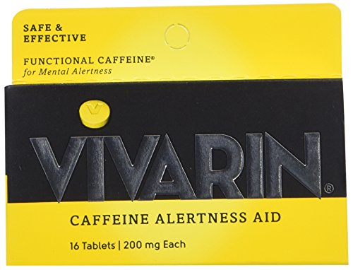 Vivarin Caffeine Alertness Aid 200mg Fast Acting: 3 Packs of 16 Tablets (48 Tablets Total)