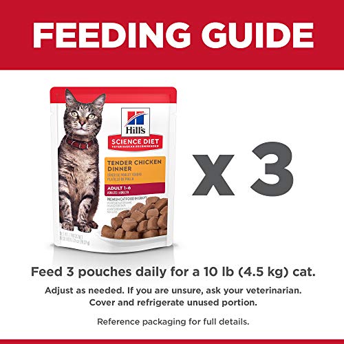 Hill's Science Diet Adult Wet Cat Food, Chicken, 2.8 Ounce (Pack of 24)