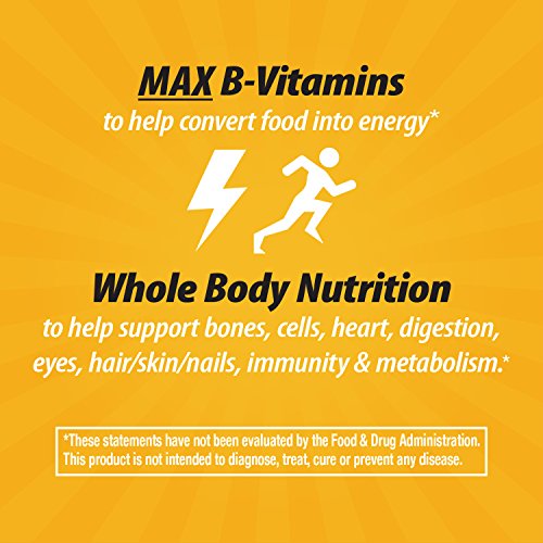 Nature's Way Alive! Max3 Potency Multivitamin, Antioxidants & High Potency B-Vitamins to Support Cellular Energy Metabolism*, 180 Tablets