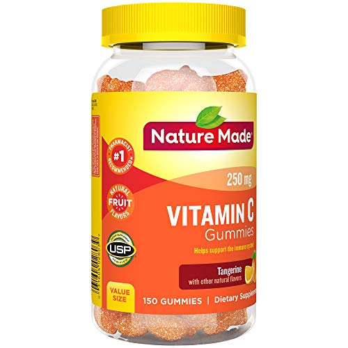 Nature Made Vitamin C 250 mg per serving, Dietary Supplement for Immune Support, 80 Gummies, 40 Day Supply