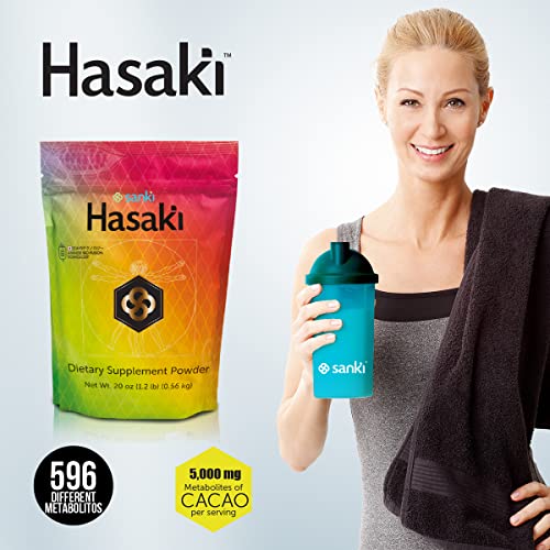 Sanki Global Chocolate Hasaki Dietary Supplements Powder is a Japanese-origin Product for Protecting Gut Health and Nutrition. Net Weight 20 ounces (1.2 pounds), 0.49 ounces of protein per dose