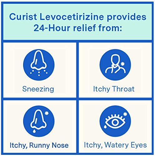 Curist - Generic Xyzal Levocetirizine 5 mg - (90 Tablets) - Allergy Pills, 24 Hour Allergy Relief - Allergy Medicine