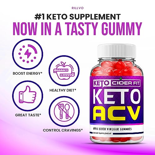 Keto Cider Fit ACV Gummies - Official - Keto CiderFit ACV Advanced Formula Shark Plus Tank Apple Cider Vinegar Dietary Supplement B12 Beet Root Juice Men Women (60 Gummies)