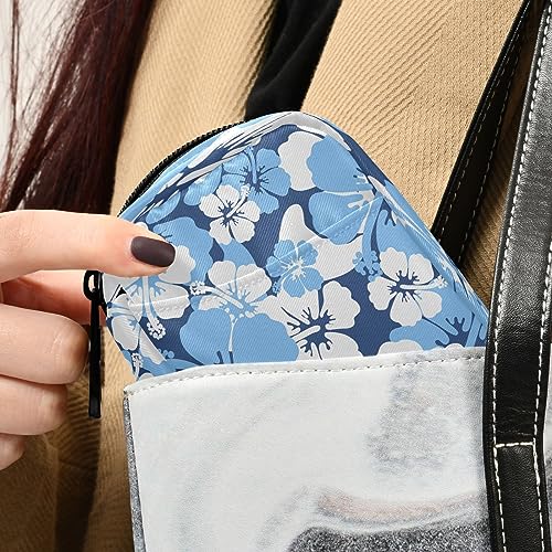 Takiito Hibiscus Travel Pill Organizer Bag, Weekly Daily Pill Case Bag Portable Pill Box for Vitamin Supplement Medicine