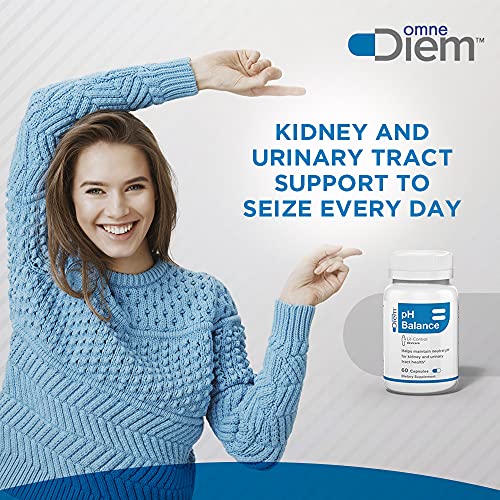 Omne Diem Lit-Control pH Balance, 60 Capsules – Dietary Supplement for Maintaining Neutral pH for Kidney & Urinary Tract Health