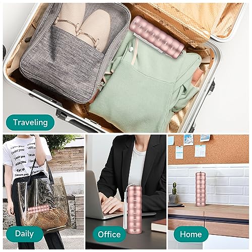 Metal Pill Organizer, Travel Pill Organizer 7 Days, Portable Medicine Organizer Pill Box, Aluminum Material, Sturdy and Waterproof. Daily Pill Box can Hold Vitamins, Fish Oil, Pills, Supplements