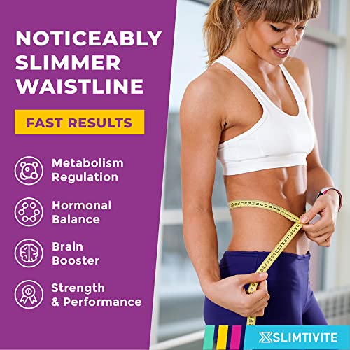 Slimtivite Weight Loss Drops - Diet Drops for Fat Loss - Effective Appetite Suppressant & Metabolism Booster - Safe & Proven Ingredients - Non-GMO Fat Burner - Garcinia Cambogia, 2 Fl Oz