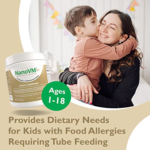 NanoVM t/f, Dietary Supplement for Tube Feedings, Allergen-Free Multivitamin for Kids, Flavorless Dietary Supplement with 14 Vitamins & 13 Minerals, Low-Carb Kids Vitamins, 275g - Solace Nutrition