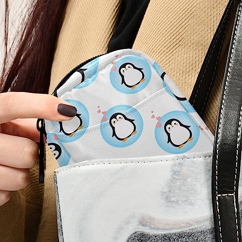 Travel Pill Organizer, Small Pill Box 7 Day Pill Case for Purse, Weekly Vitamin Medicine Organizer Pill Holder (Cute Penguin)