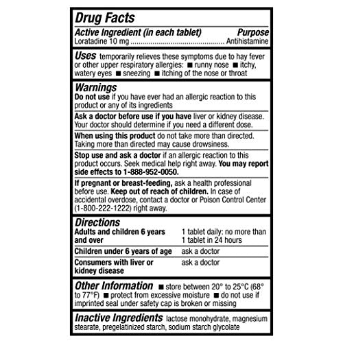 HealthA2Z® Allergy Relief | Loratadine 10mg | 300 Counts | Antihistamine | Non-Drowsy | Relief from Itchy Throat, Sneezing, Runny Noses | 24-Hours Allergy Medicine