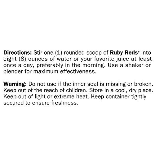 Ruby Reds | Delicious Reds Powder Fruit & Vegetable Supplement with Potent Vitamins, Minerals, Enzymes, Herbs, Nutrients and Probiotics for Overall Health 11 oz. (30 Servings)