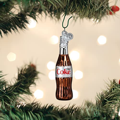 Old World Christmas Gumdrops Mini Diet Coke Bottle Glass Blown Ornament for Christmas Tree