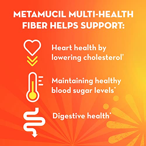 Metamucil, Daily Psyllium Husk Powder Supplement, 3-in-1 Fiber for Digestive Health, Plant Based Fiber, 300ct Capsules