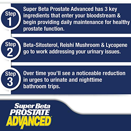 Super Beta Prostate Advanced Chewables - Delicious, Urologist Recommended Prostate Supplement for Men – Reduce Bathroom Trips, Promote Sleep, Support Prostate Health (60 Chews, 1-Bottle)