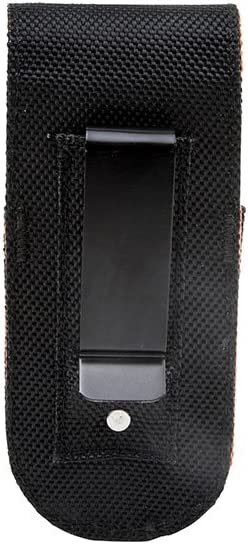 Klein Tools 5248 Tradesman Pro Knife Holder with Metal Clip and Magnetic Flap, Holster Made of 1680d Ballistic Weave Material