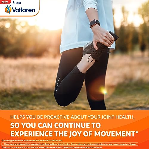 VOLTAREN Joint Comfort and Movement Dietary Supplement from, with Boswellia and Turmeric for Joint Support, Movement and Flexibility – 30 Count Bottle