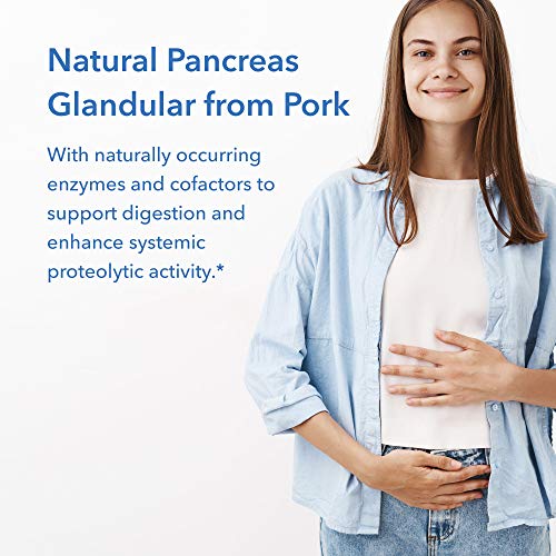 Allergy Research Group Pancreas Dietary Supplement - Digestive Support, Natural Glandur (Pork), Hypoallergenic, Vegetarian Capsules, Gluten Free - 720 Count