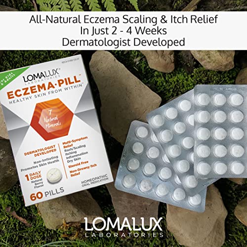 Loma Lux Eczema Pill Natural Eczema Treatment Skin Itch Clearing Minerals Dermatologist Developed For Kids Adults Clears Prevents Eczema Scaling Inflammation Itching No Harsh Chemicals