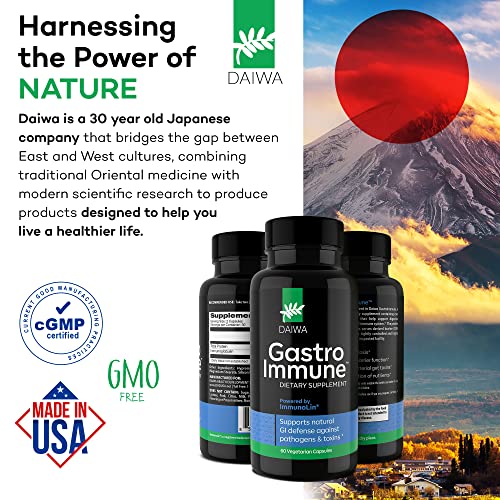 Daiwa GastroImmune SBI Immunoglobulin Supplement with ImmunoLin Immune Support and Gut Health Supplements for Women and Men.