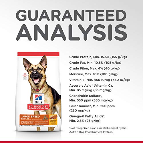 Hill's Science Diet Dry Dog Food, Large Breed Adult 6+ Senior, Chicken, Barley & Rice Recipe, 15 lb. Bag