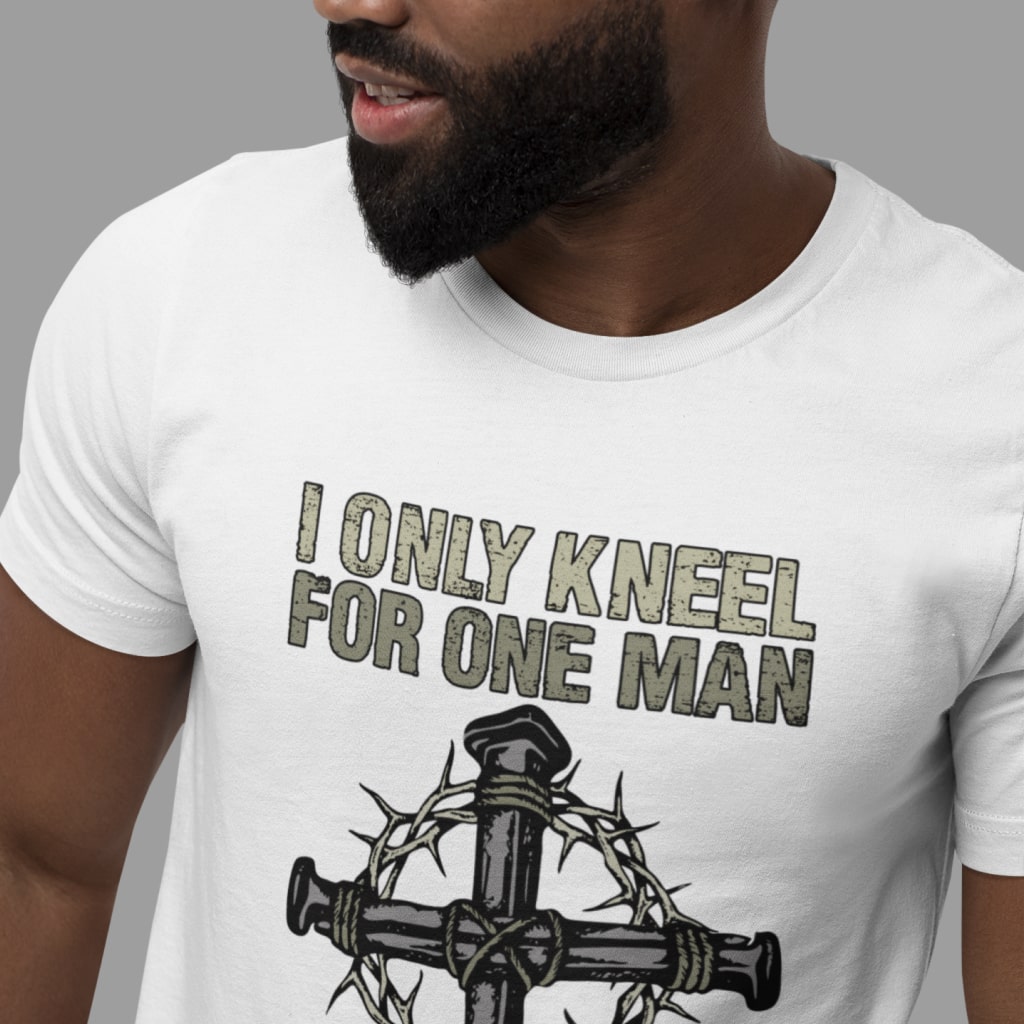 Only Kneel For One Unisex Jersey T-Shirt Made in USA