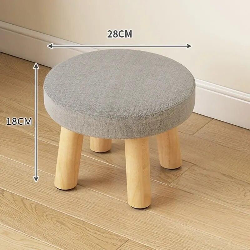 Eco-Friendly Wooden Ottoman Stool