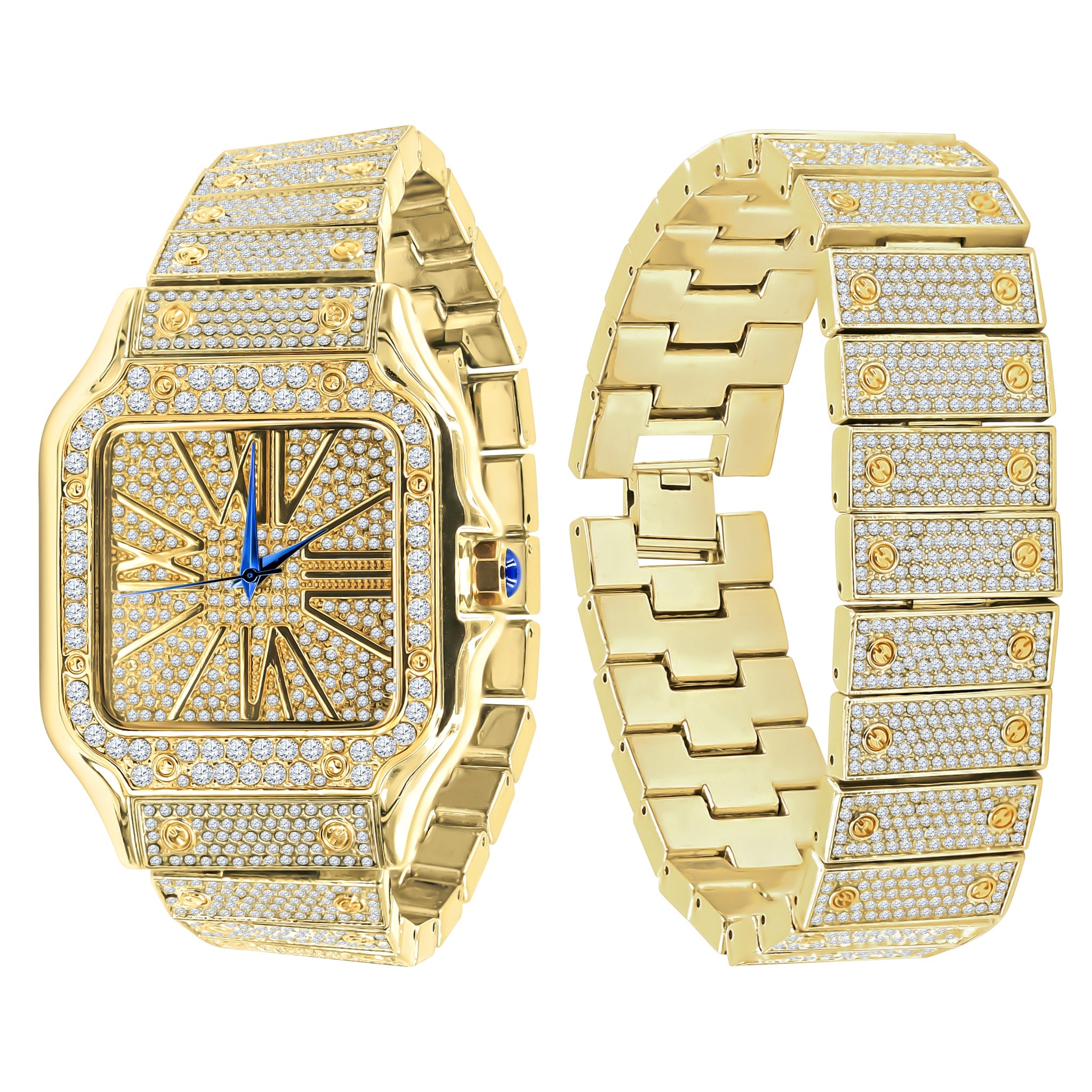 PRODIGIOUS STAINLESS STEEL CRYSTAL WATCH SET | 530742