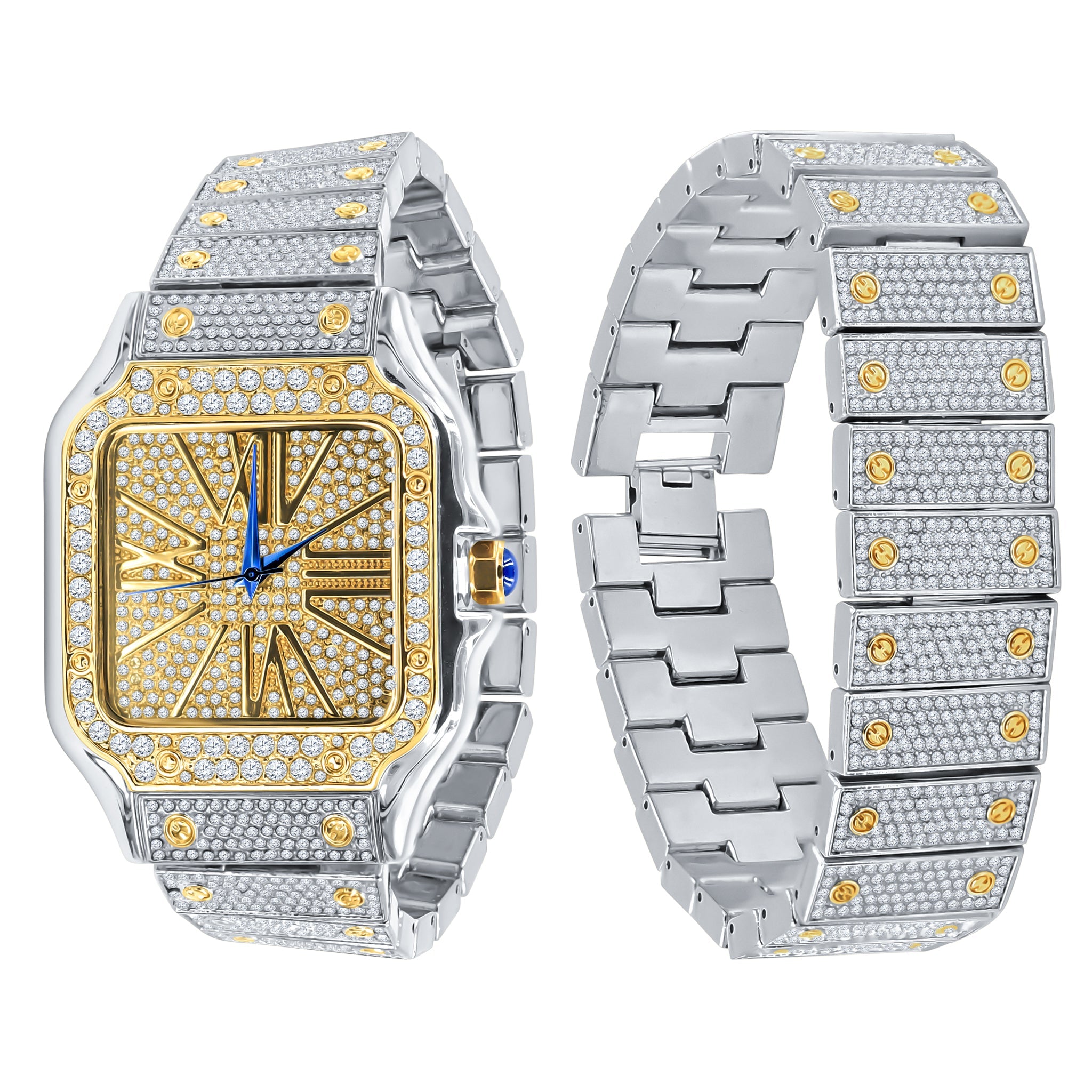 PRODIGIOUS STAINLESS STEEL CRYSTAL WATCH SET | 5307442