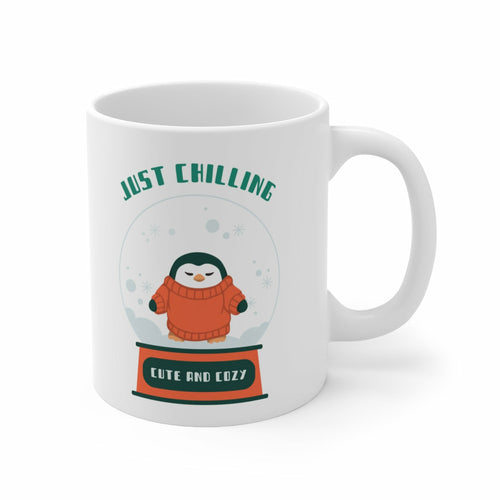 Just Chilling Cute Penguin Mug