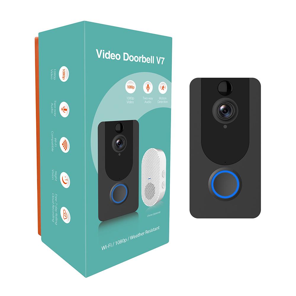 1080P Smart WiFi Video Doorbell Intercom Wireless Camera(US standard)