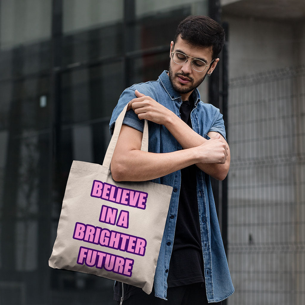 Believe Small Tote Bag - Cool Shopping Bag - Graphic Tote Bag