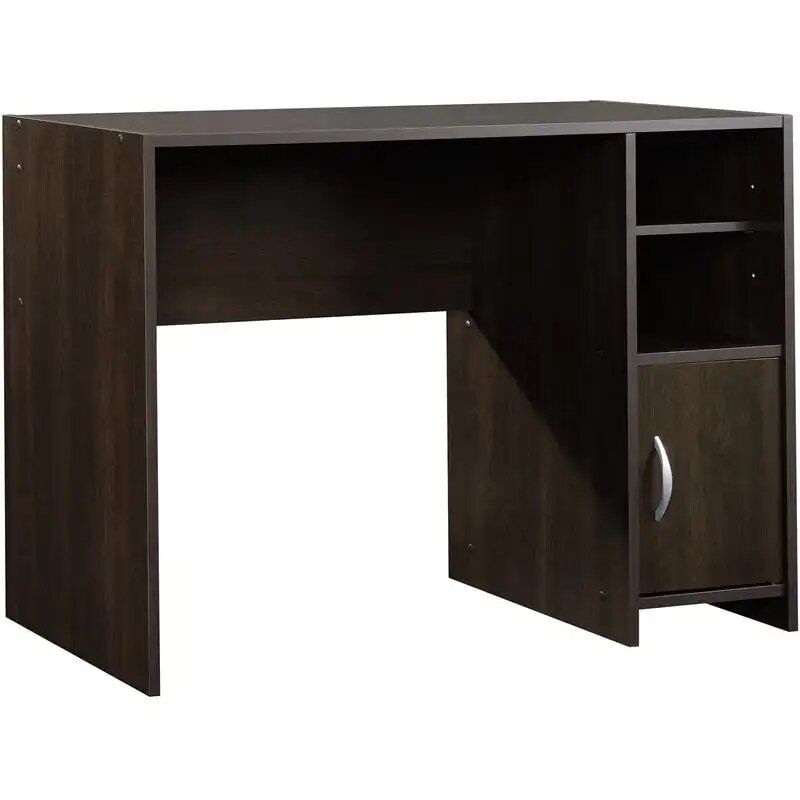 Versatile Summer Oak Computer Desk with Adjustable Storage