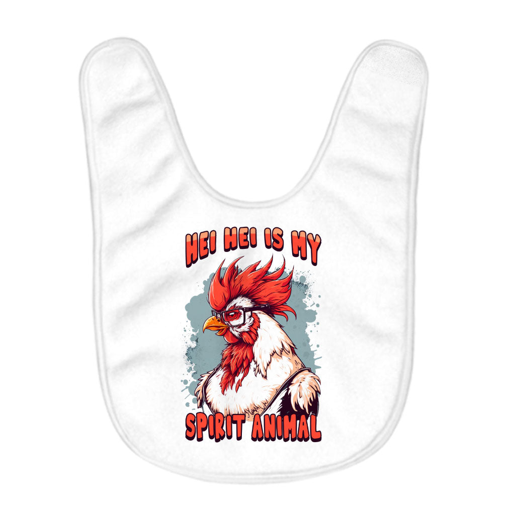 Rooster Baby Bibs - Animal Baby Feeding Bibs - Illustration Bibs for Eating