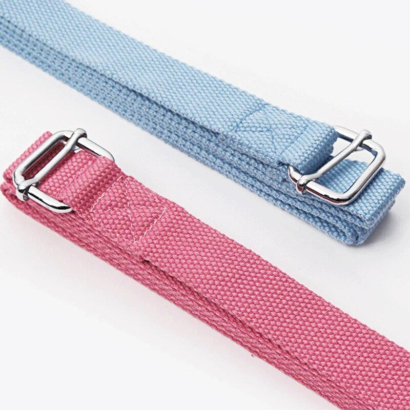 Premium Cotton Yoga Stretch Strap - 2.5m Durable D-Ring Belt for Enhanced Flexibility & Fitness