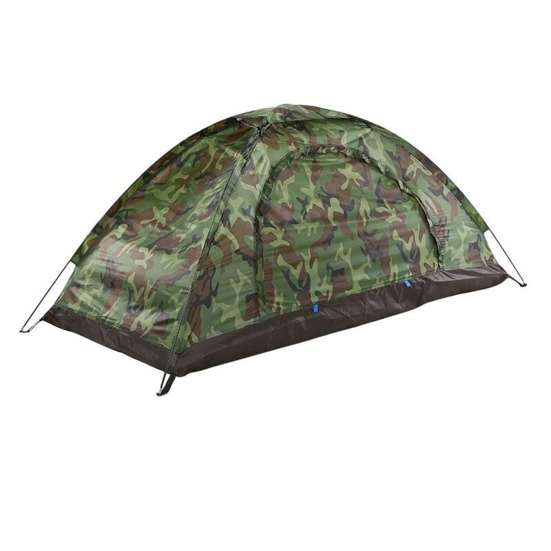 Waterproof Camouflage Single-Person Camping Tent for Outdoor Adventures