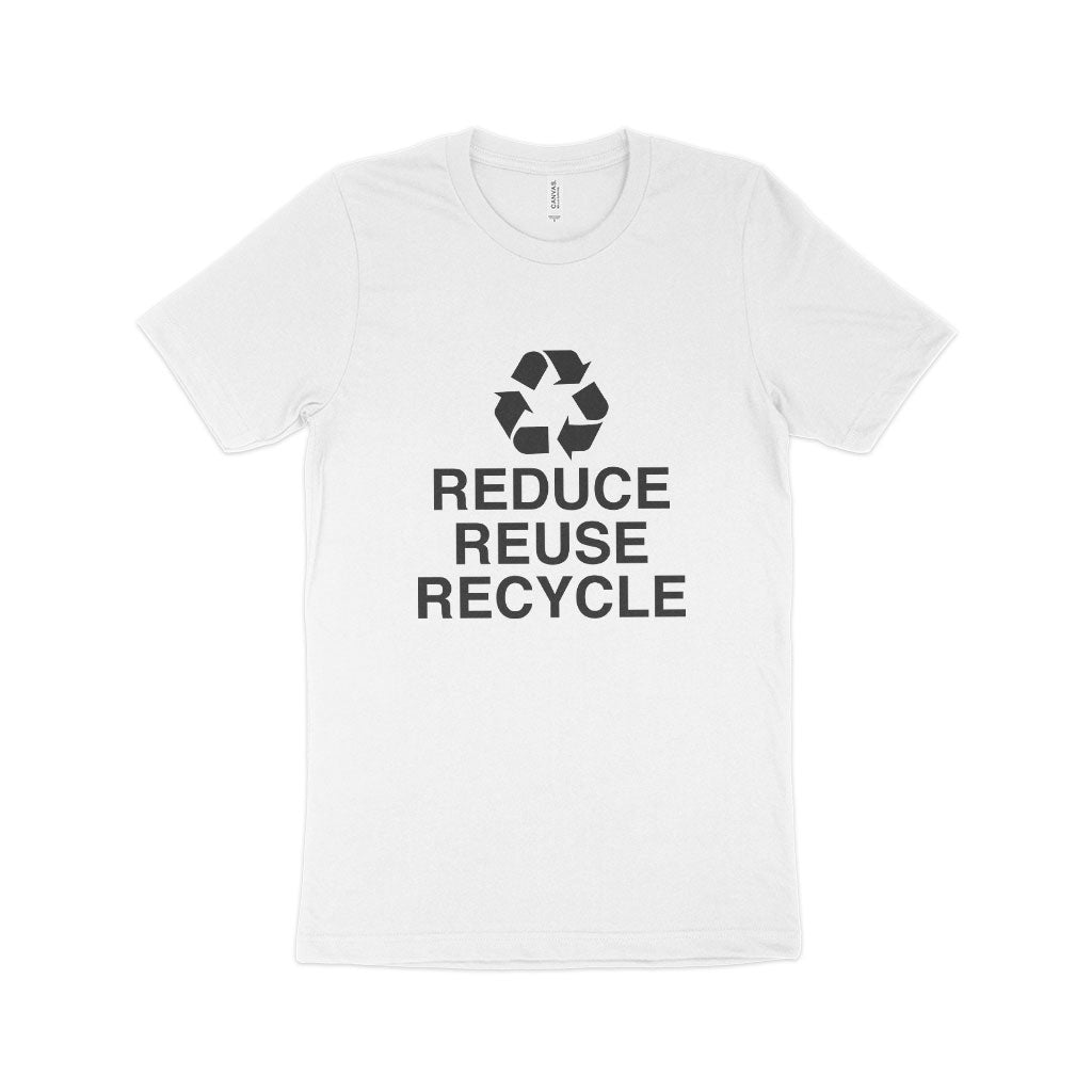 Reduce Reuse Recycle Unisex Jersey T-Shirt Made in USA