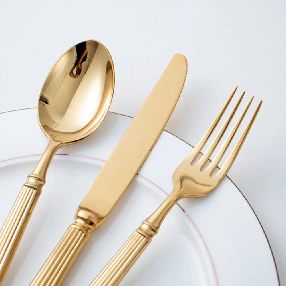 Luxury 18/10 Stainless Steel 4-Piece Cutlery Set