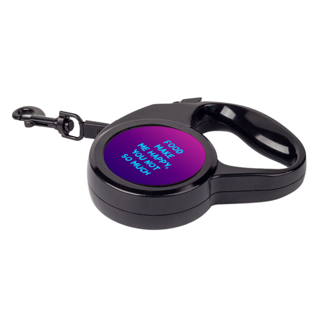 Funny Design Retractable Pet Leash - Sarcastic Leash - Cool Saying Dog Leash