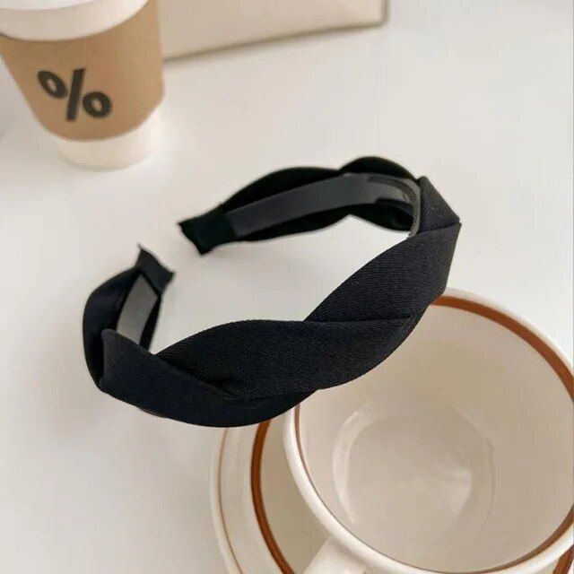 Elegant PU Leather Braided Headband