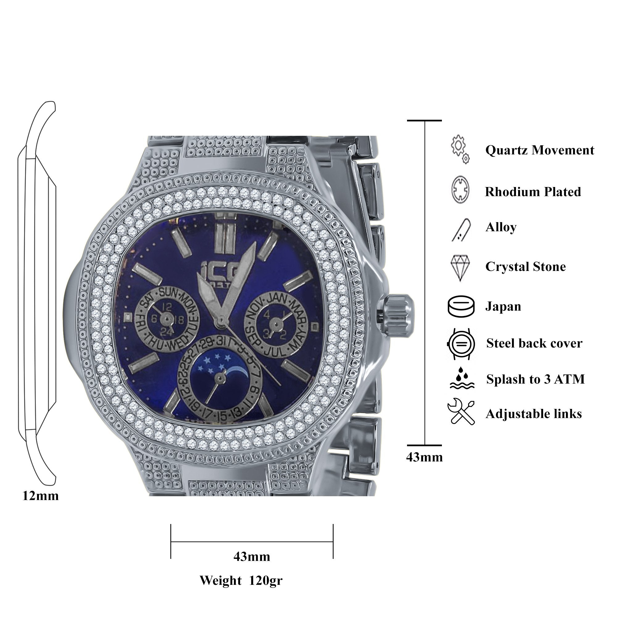 ENTHRAL HIP HOP METAL WATCH | 5625320