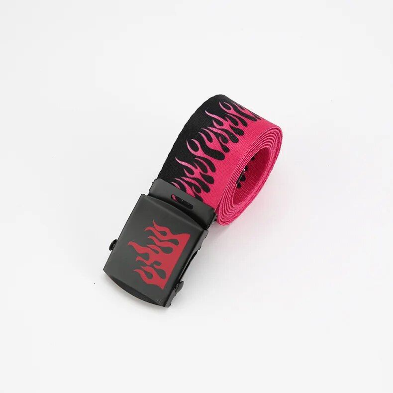 Colorful Hip-Hop Style Webbing Belt