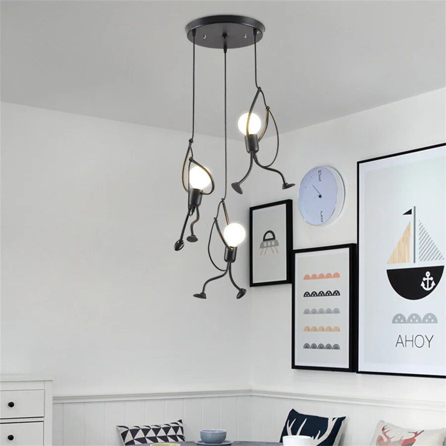 Chic Iron Little Man LED Pendant Light