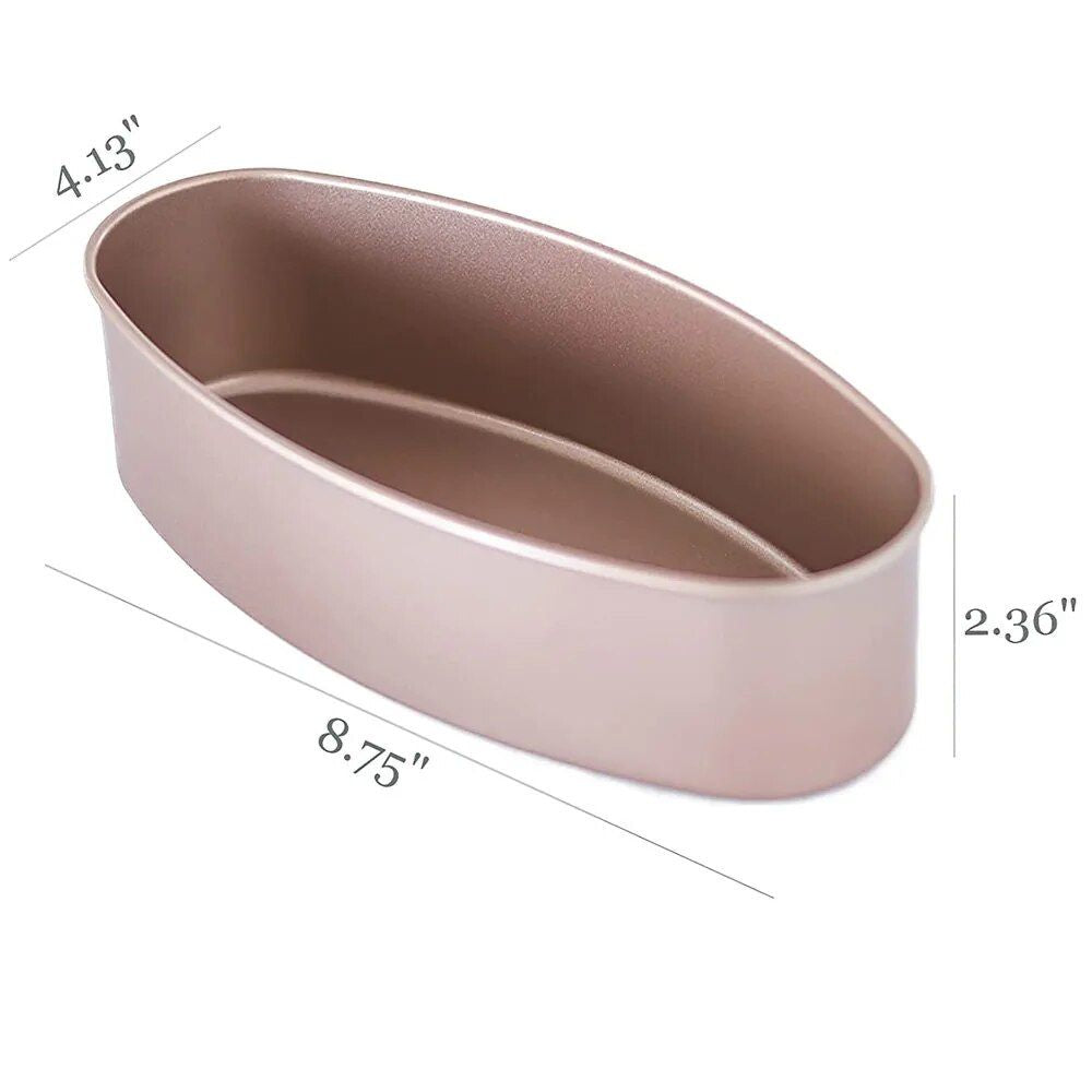 Versatile 23cm Oval Nonstick Carbon Steel Baking Pan