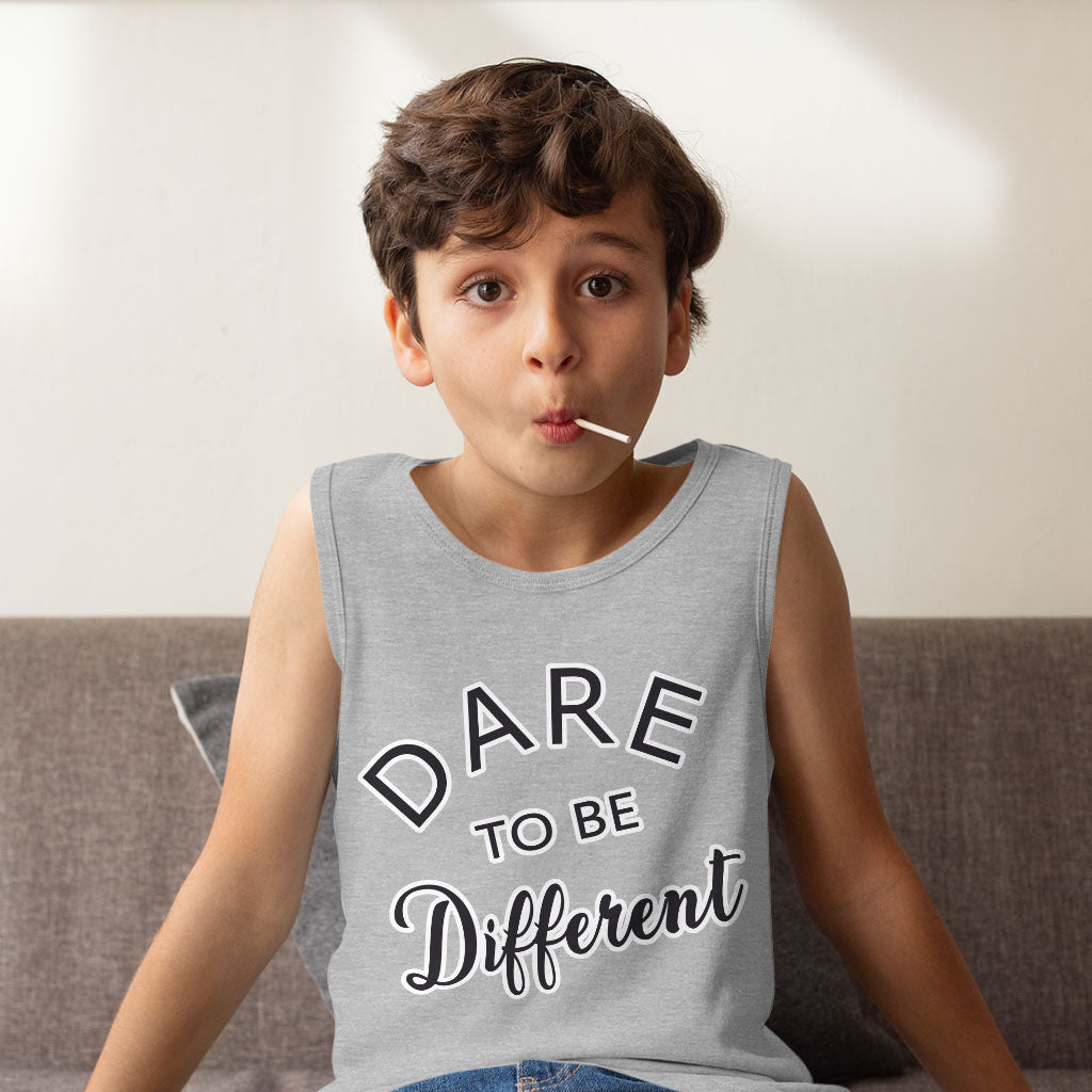 Dare to Be Different Kids' Jersey Tank - Cool Sleeveless T-Shirt - Graphic Kids' Tank Top