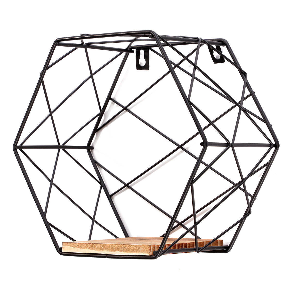 Hexagon Wall Mounted Shelf Nordic Storage Rack Bookshelf Decorations